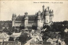 CPA Chateau de Pierrefonds Vue prise de la Roche 