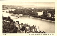 CPA Lyon Le Rhone Le Parc de la Tete d'Or et son lac 