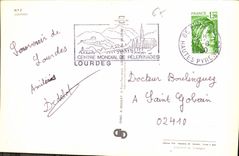 CPA Souvenir de Lourdes 