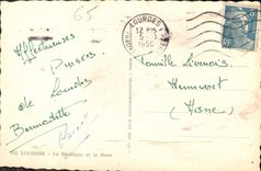 CPA Lourdes La Basilique et la Gave 