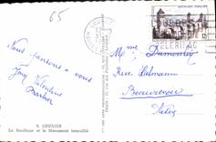 CPA Lourdes La Basilique et le Monument interallie 