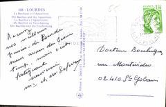 CPA Lourdes Le Basilique et l'Apparition 