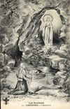 CPA Les Pyrenees Lourdes L'Apparition 