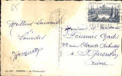 CPA Lourdes Le Chateau Fort 