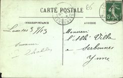 CPA Lourdes Apparition de la Vierge 