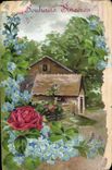 CPA Souhaits Sinceres Fleurs