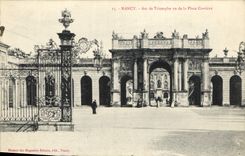 CPA Nancy Arc de Triomphe vu de la Place Carriere 