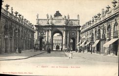 CPA Nancy Arc de Triomphe Rue Here 