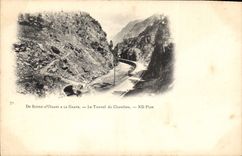CPA De Bourg D'Oisane a la Grave Le Tunnel du Chambon 
