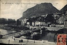 CPA Grenoble Le Pont de l'Esplanade et le Casque de Neron 