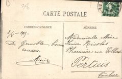 CPA Grenoble la nuit et la Chaine des Alpes 