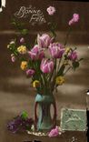 CPA Bonne Fete Fleurs