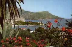 CPA Les Sites Merveilleux de la Cote d'Azur Beaulieu sur Mer La Baie des Fourmis le port et la villa
