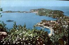 CPA Cote d'Azur Beaulieu sur Mer et le Cap Ferrat Vue Panoramique 
