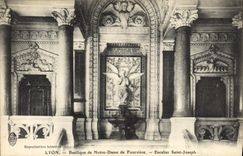 CPA Lyon Basilique de Notre Dame de Fourviere Escalier Saint Joseph 