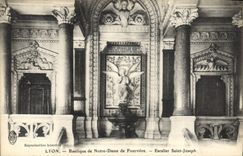 CPA Lyon Basilique de Notre Dame de Fourviere Escalier Saint Joseph 