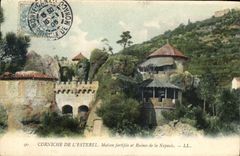 CPA Corniche de L'Esterel Maison fortifee et Ruines de la Napoule 