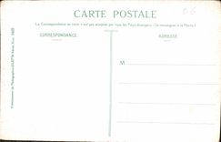 CPA Menton La Plage par un Coup de Mer 