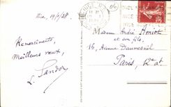 CPA Menton Vue generale prise de la frontiere Italienne 