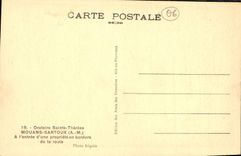 CPA Oratoire Sainte Therese Mouans Sartoux AM A l'entree d'une propriete en bordure de la route