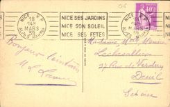 CPA Nice La Promenade des Anglais et le Palais de la Jetee 