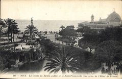 CPA Nice La Grotte du Jardin et la Jetee Promenade vue prise de l'Hotel de France 