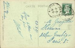 CPA Menton La Plage par un coup de mer 