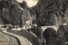 CPA Menton Frontiere franco italienne Le Pont St Louis 