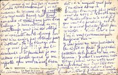 CPA Menton Frontiere franco italienne Le Pont St Louis 