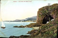 CPA Menton La Grotte des Baussi Rossi 
