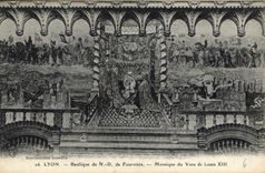 CPA Lyon Basilique de ND de Fourviere Mosaique du Voeu de Louis XIII 
