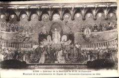 CPA Lyon Interieur de la Basilique de ND de Fourviere 