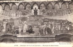 CPA Lyon Basilique de ND de Fourviere Mosaique de Saint Pothin 