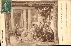 CPA Les Gobelins L'Evanouissement d'Esther 