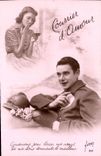 CPA Courrier d'Amour Femme
