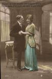 CPA Prenez je vous en prie ami toujours fidele Femme