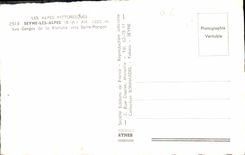 CPA Seyne les Alpes BA Les Gorges de la Blanche vers Serre Poncon