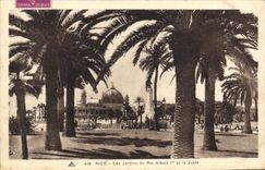CPA Nice Les Jardins du Roi Albert et la Jetee 