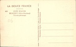 CPA Beaulieu Alpes Maritimes Un coin pittoresque