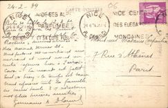 CPA Nice Escalier Lesage et Tour Bellande vus du Chateau 