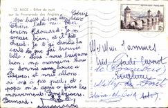 CPA Nice Effet de nuit sur la Promenade des Anglais 