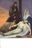 CPA XIII Station Jesus wird vom Kreuze herabs genommen und auf den Schor Mariens gelegt 
