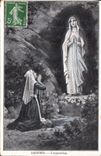 CPA Lourdes L'Apparition 