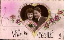 CPA Vive Ste Cecile Femme