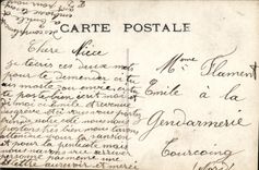 CPA Ce ruban rougede mon coeur Femme