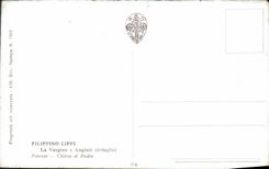 CPA Filippino Lippi La Vergine e Angioli Firenze Chiesa di Badia