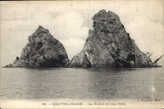 CPA Sablettes les Bains Les Rochers des deux freres 