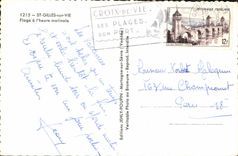 CPA St Gilles sur Vie Plage a l'heure matinale 