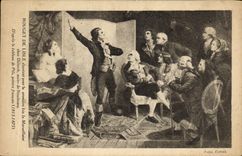 CPA Rouget de Lisle chantant pour la premiere fois la Marseillaise chez Dietrich meitre de Strasbour