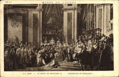 CPA Musee du Louvre Le Sacre de Napoleon 